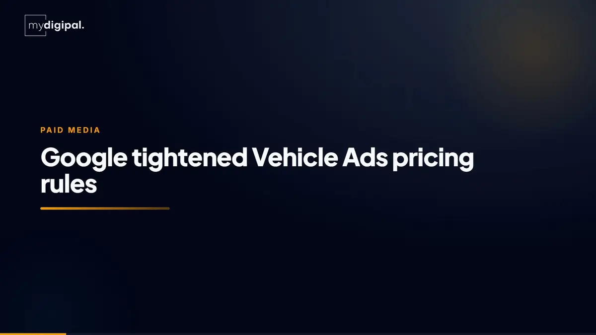 Google durcit les règles de prix sur les Vehicle Ads. Commencez par le flux