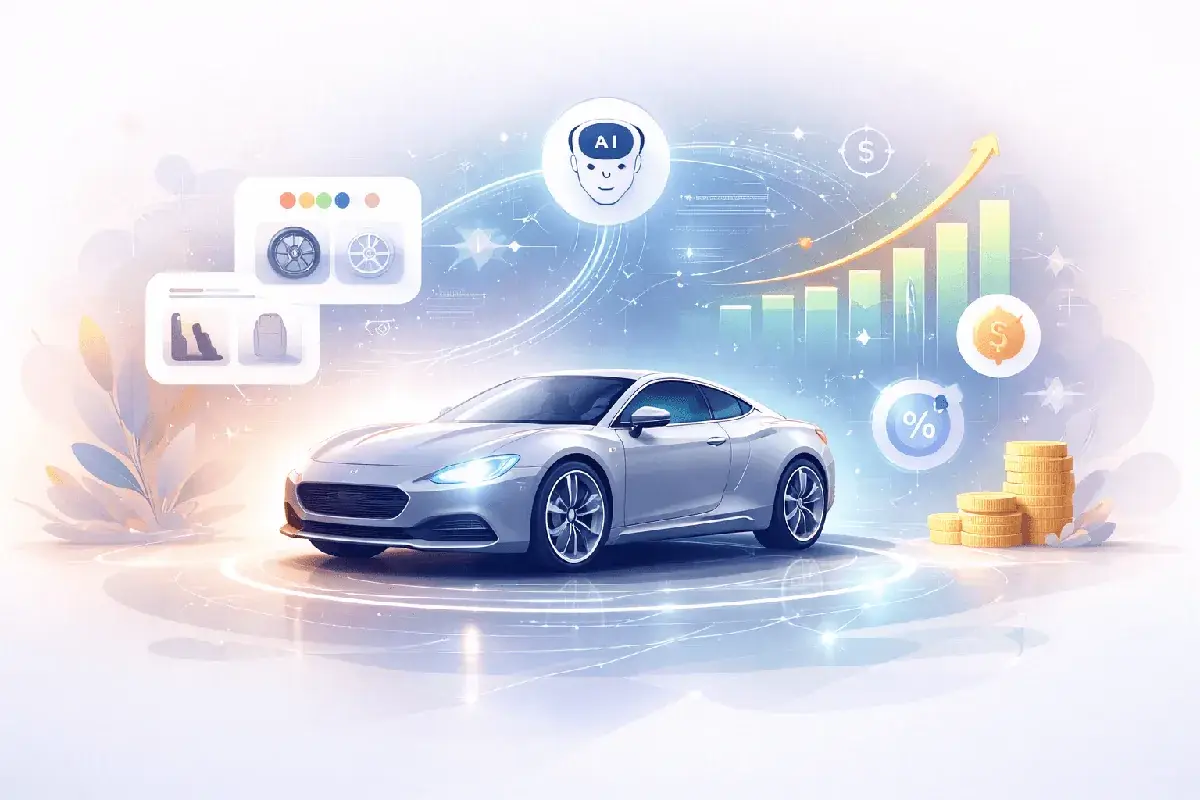 IA générative configurateurs auto : -60% coûts en 2026